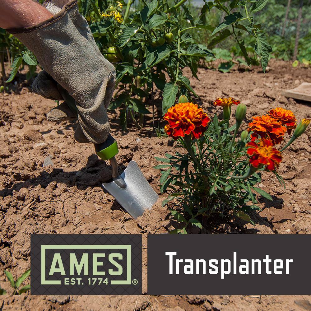 Ames 5-Piece Digging, Transferring, and Cultivating Garden Tool Set with Rolling Cart 10000-03450