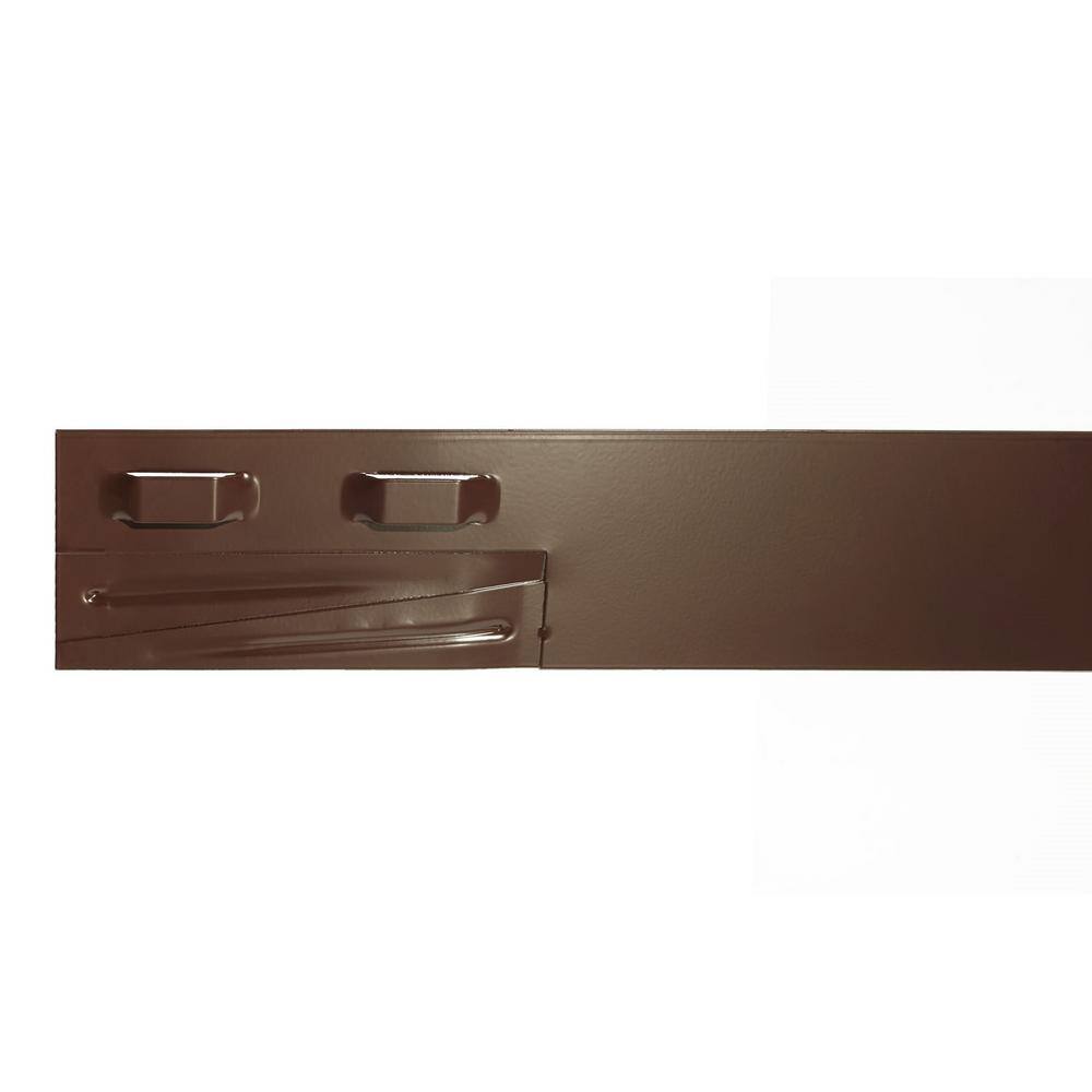 Colmet 8 ft. x 4 in. 14-Gauge Brown Steel Landscape Edging (5-Pack) AS814-4BR5
