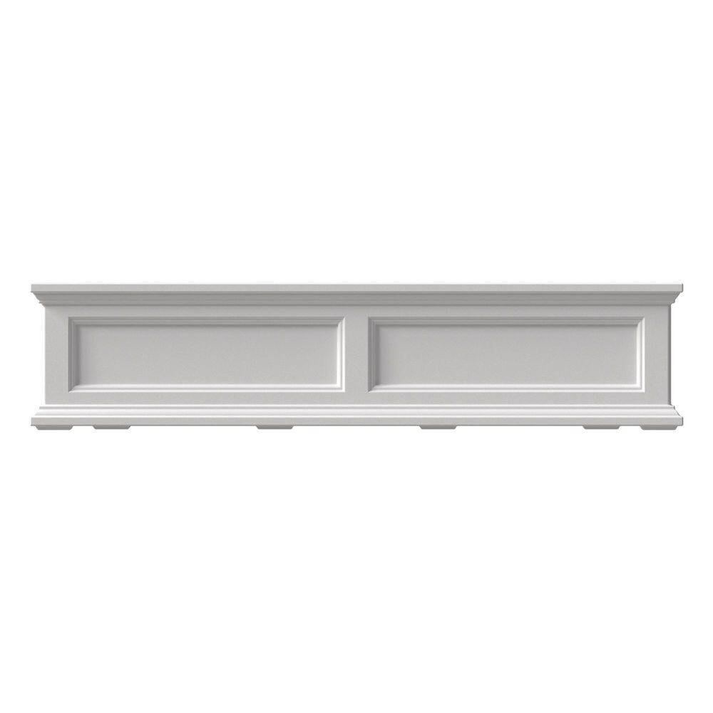 Mayne Fairfield 48 in. x 11 in. Self-Watering White Polyethylene Window Box 5823-W