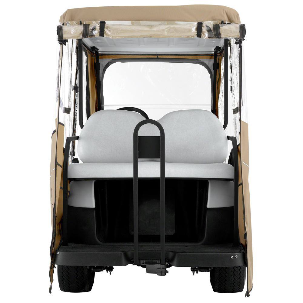 Classic Accessories Deluxe Golf Car Enclosure Light Khaki Long Roof 40-050-345801-00