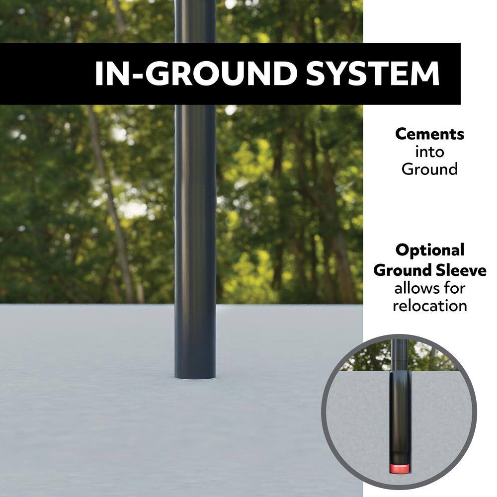 Lifetime 54 in. Polycarbonate Adjustable In-Ground Basketball Hoop 90962