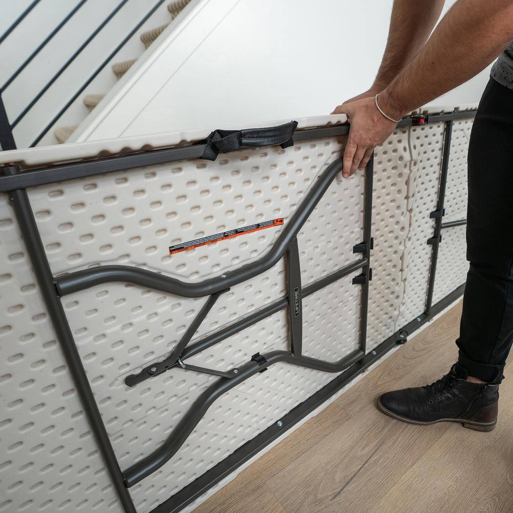 Lifetime 8 ft. Fold-in-Half Table Almond 80732