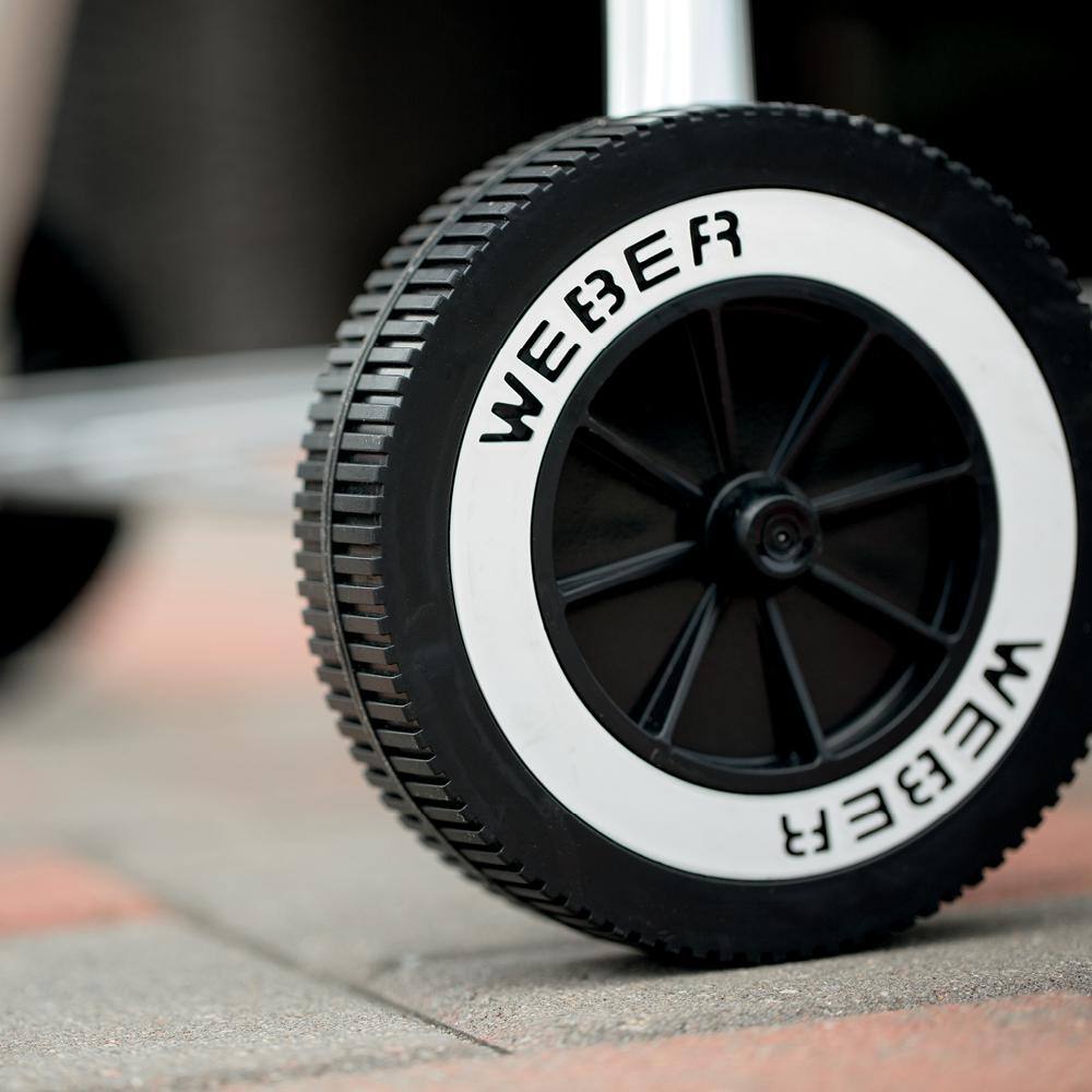 Weber Original Kettle Premium 22 in. Charcoal Grill in Black with Built-In Thermometer 14401001