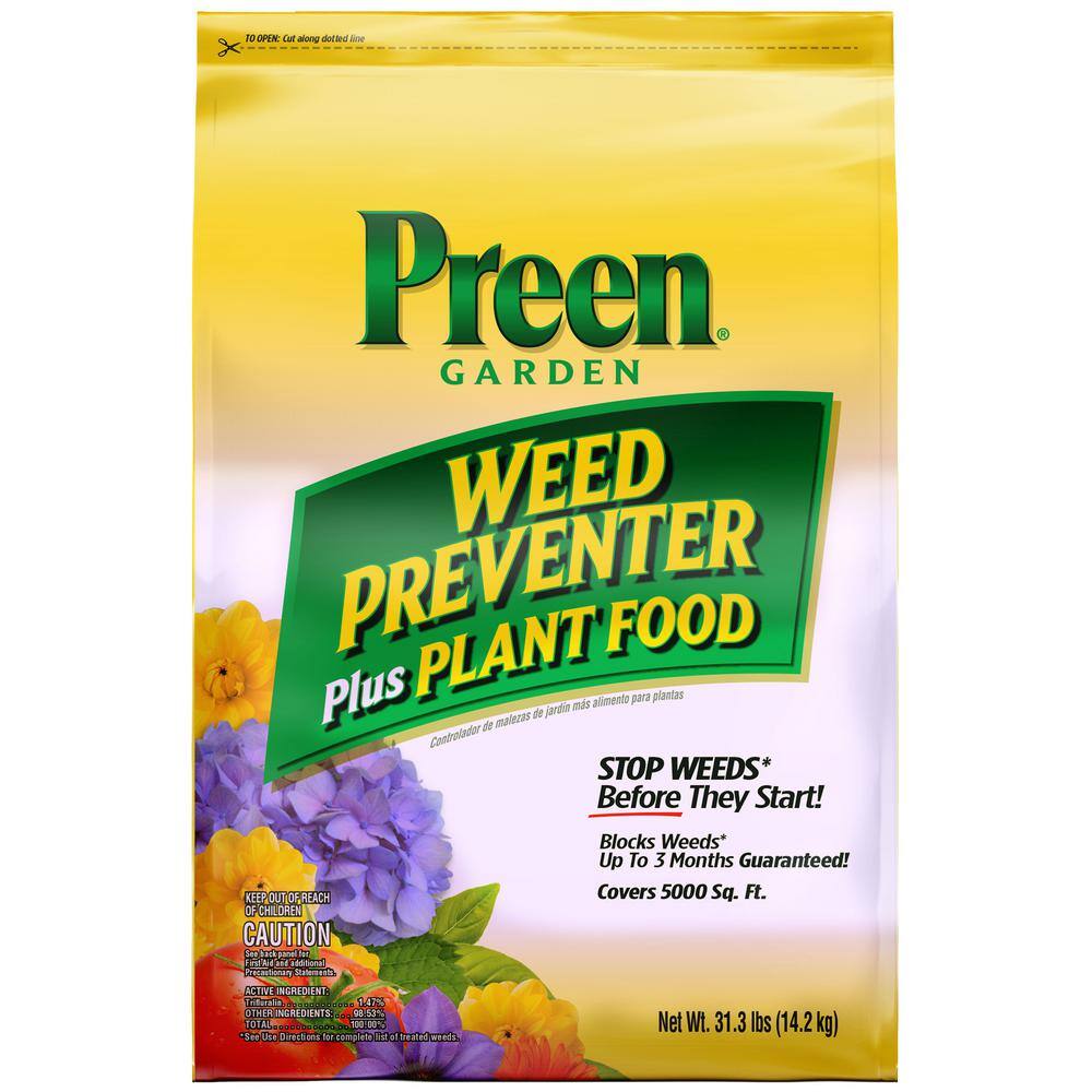 Preen 31.3 lbs. Garden Weed Preventer Plus Plant Food 2164261
