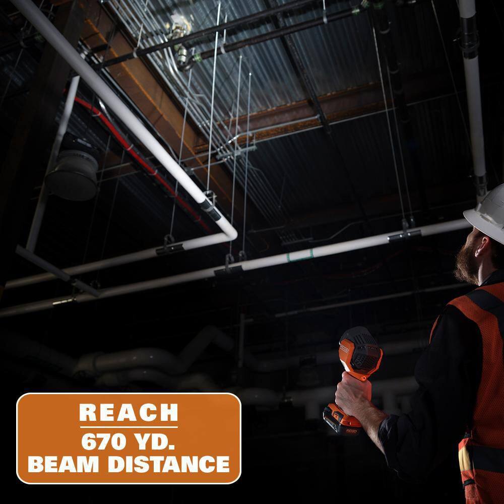 RIDGID 18V Cordless 3-Tool Combo Kit with LED Stick Light, LED Spotlight, and LED Hybrid Panel Light (Tools Only) R86689KSBN