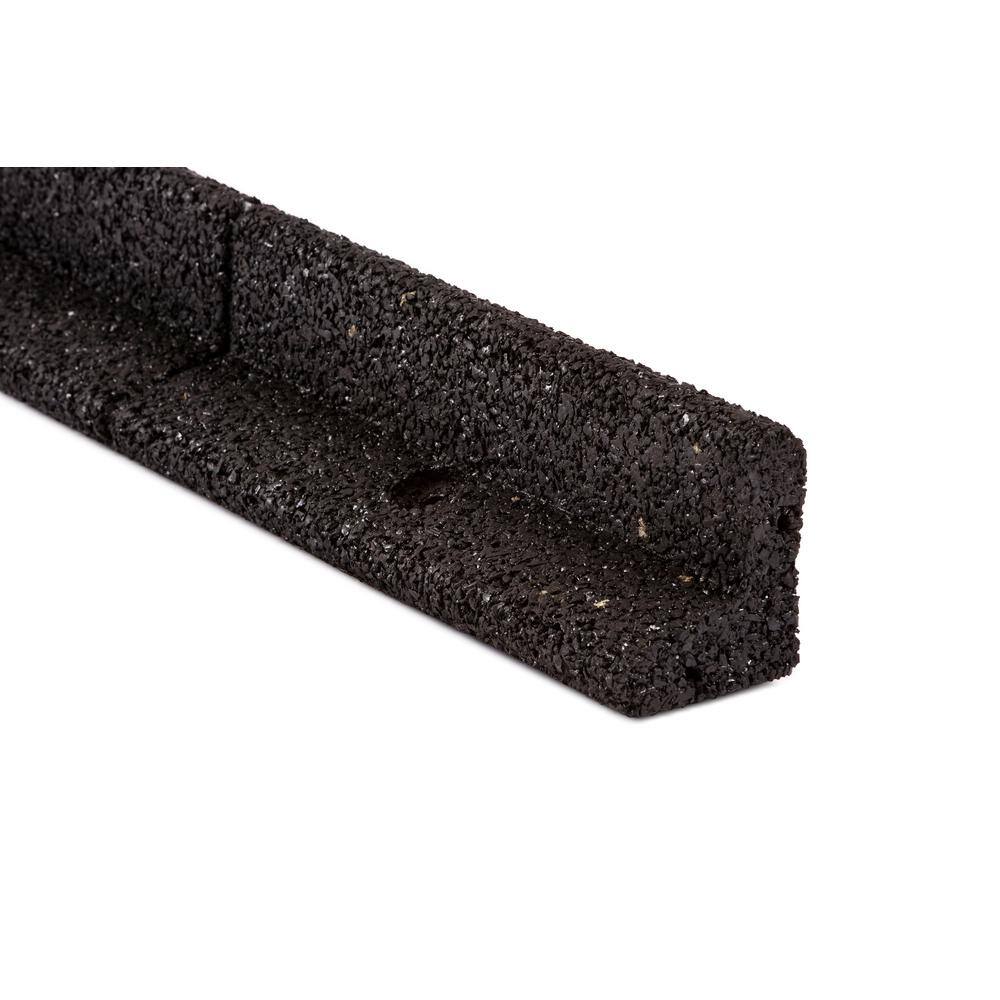 Vigoro EcoBorder 4 ft. Black Rubber Landscape Edging (48-Count/Pallet) ECOBRD BL 48