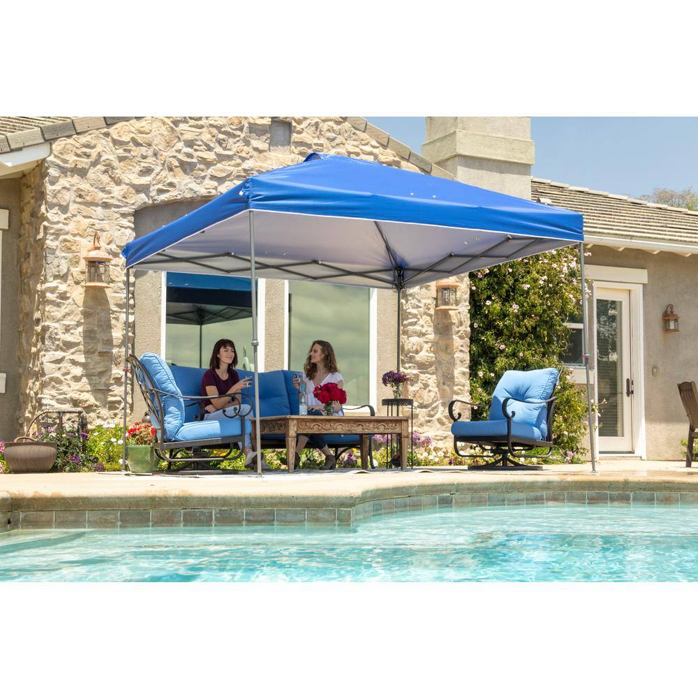 Everbilt 10 ft. x 10 ft. Blue Instant Canopy Pop Up Tent NS CLIA 100-B