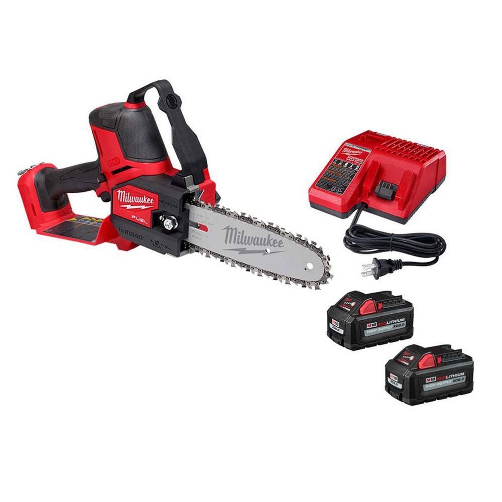 Milwaukee M18 FUEL 8 in. 18V Lithium-Ion Brushless HATCHET Pruning Saw Kit with (2) 6.0 Ah High Output Battery and Charger 3004-21P-48-11-1865
