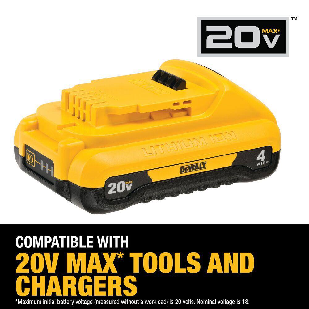 DEWALT 20V MAX Compact Lithium-Ion 4.0Ah Battery Pack DCB240