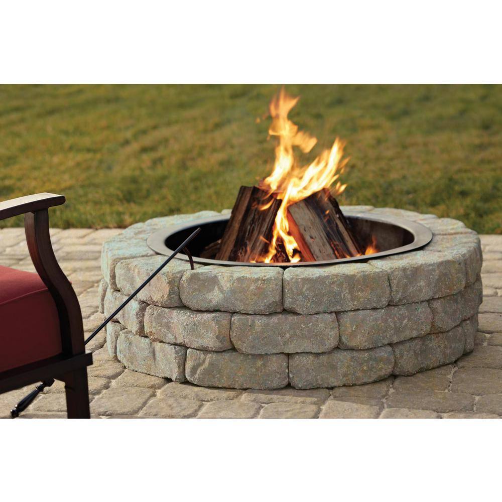 Oldcastle Mini Beltis 3 in. H x 8 in. W x 4 in. D Tan Charcoal Concrete Retaining Wall Block Pallet (378-Piece/Pallet) 16253061