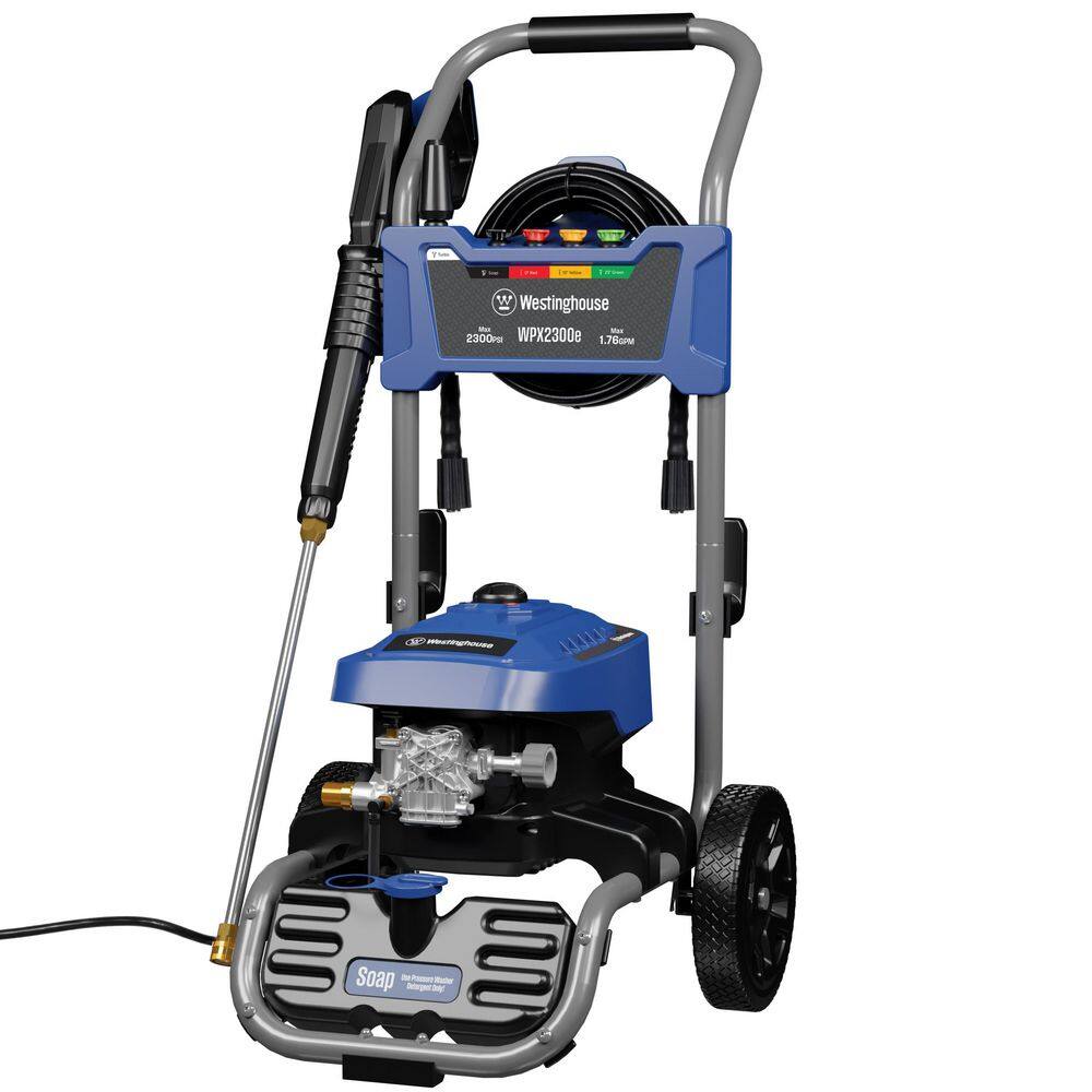Westinghouse 2300 PSI 1.76 GPM 13 Amp Cold Water Electric Powered Pressure Washer with Turbo Nozzle and 5-Quick Connect Tips WPX2300e