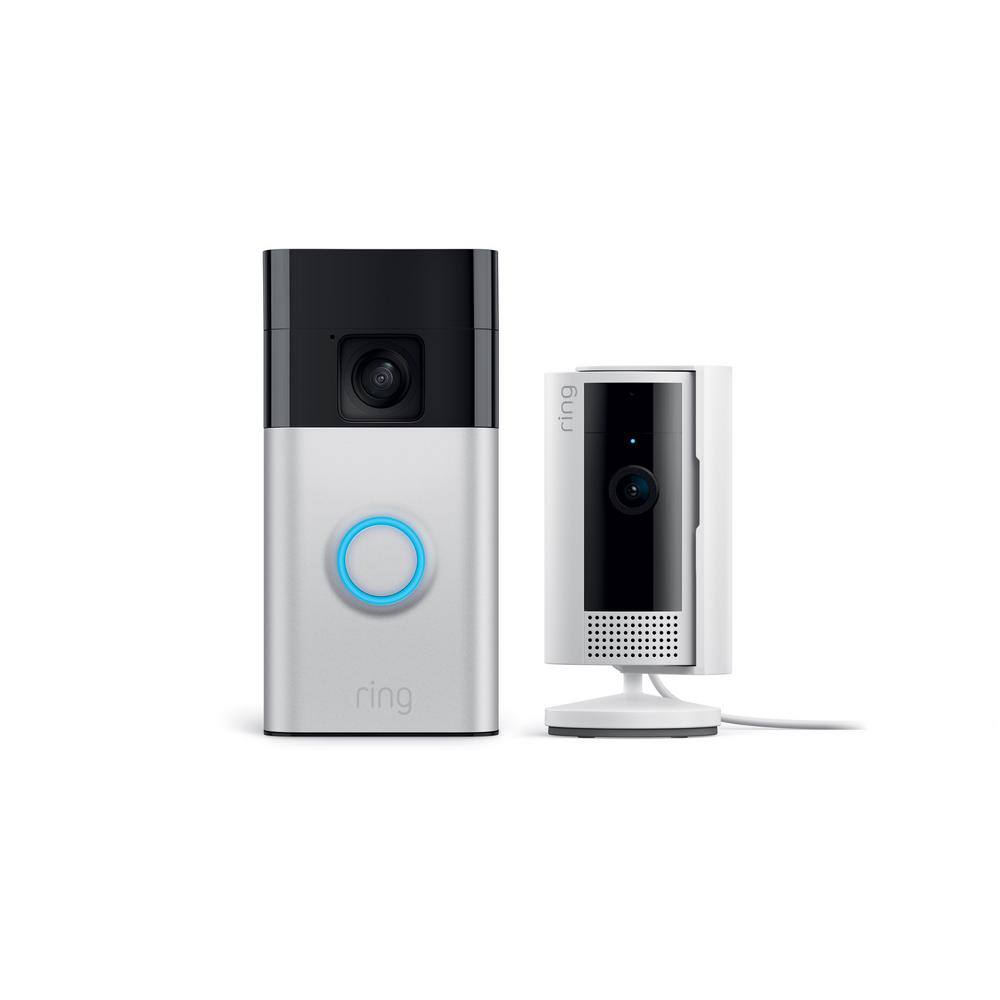 Ring Ring Starter Set with Battery Doorbell and Indoor Cam B0CZVXB3XT