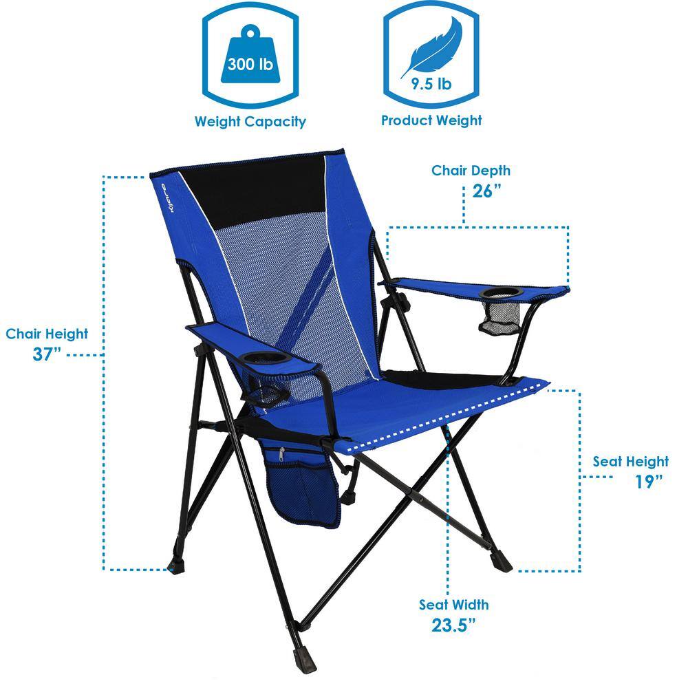 Kijaro Maldives Blue Dual Lock Chair 800681