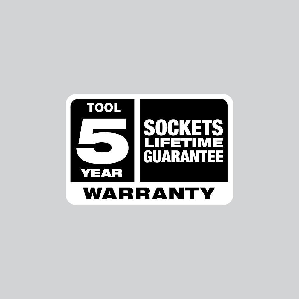 Milwaukee M12 12V 3/8 in. Lithium-Ion Cordless Ratchet Kit w/3/8 in. Drive SAE/Metric Mechanics & Impact Socket Set (100-Piece) 2457-21-48-22-9008-49-66-7009