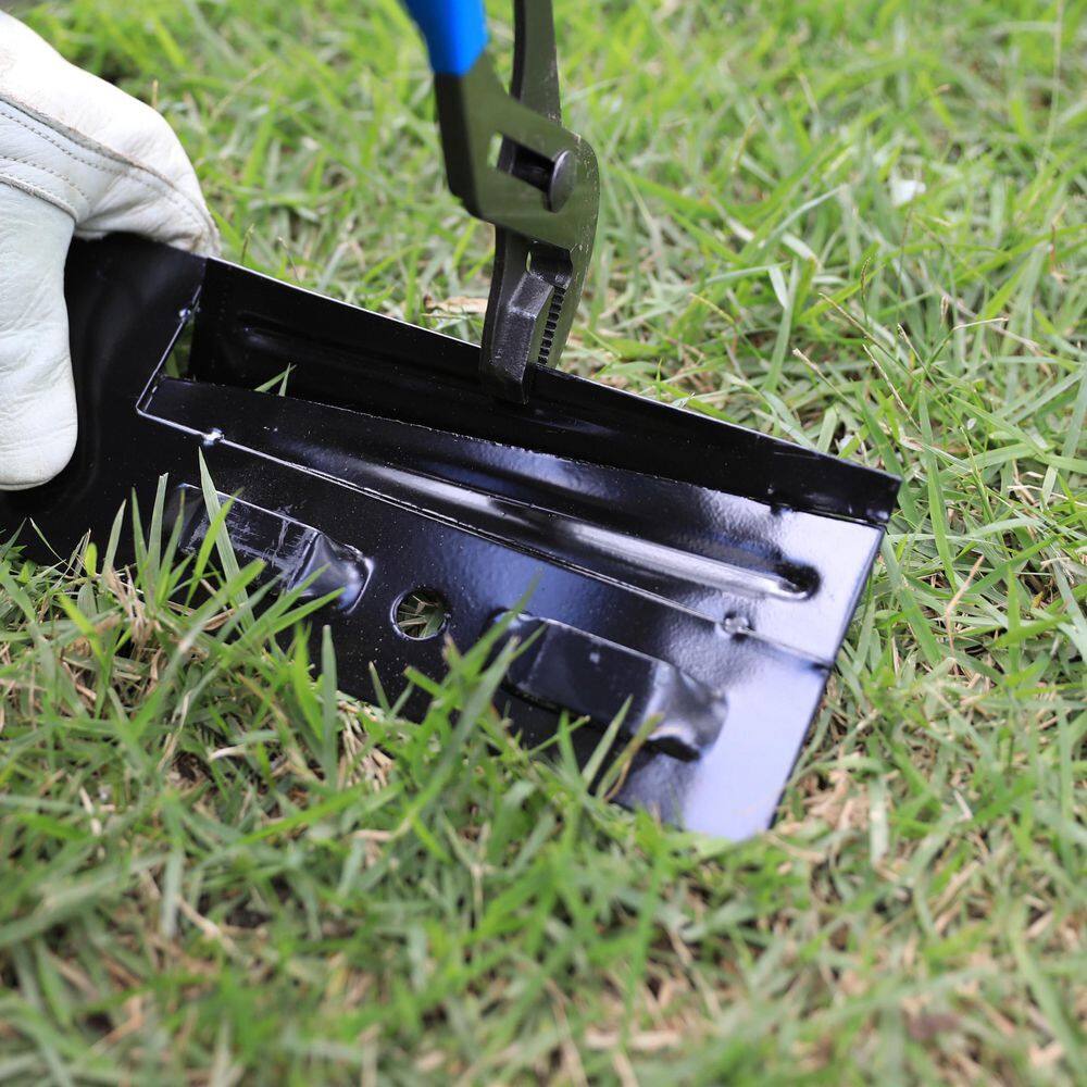 Colmet 8 ft. x 4 in. 14-Gauge Black Steel Landscape Edging (5-Pack) AS814-4BK5