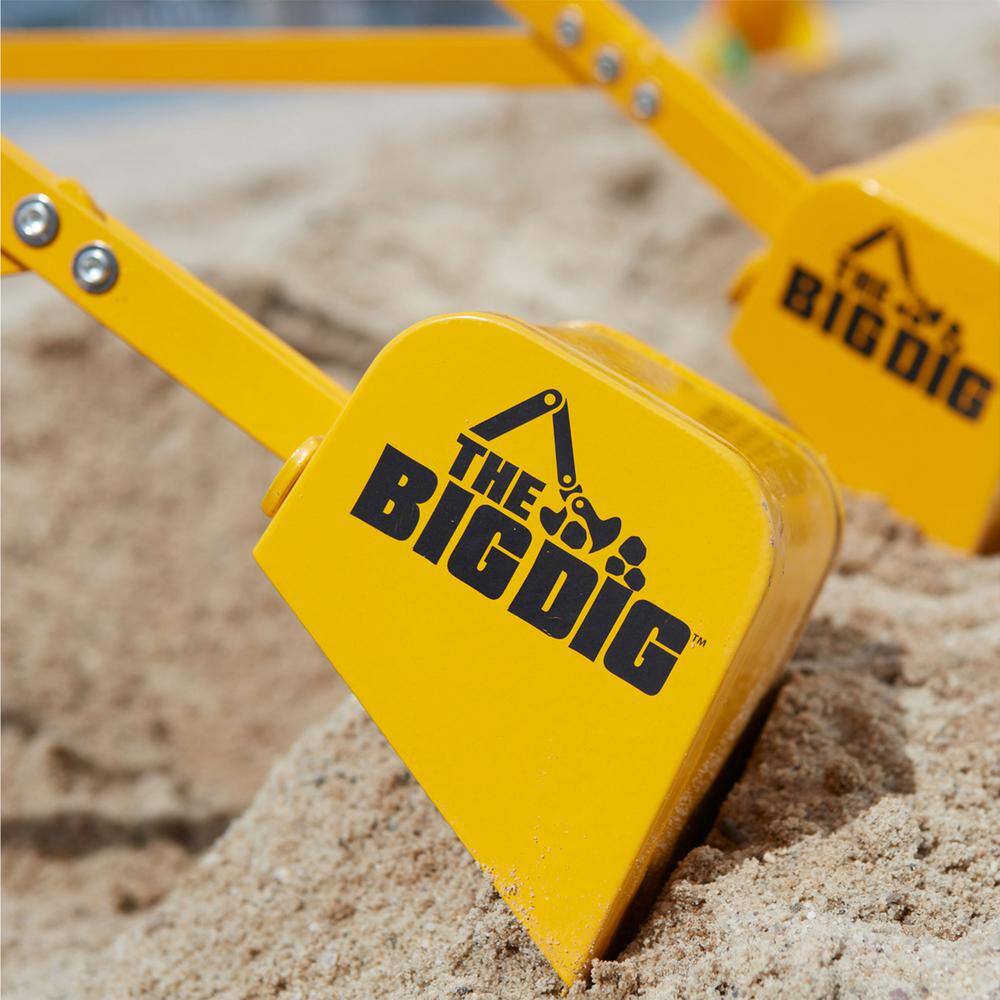 THE BIG DIG Big Dig Rolling Sandbox Digger Excavator Crane with 360-Degree Rotation Base 101