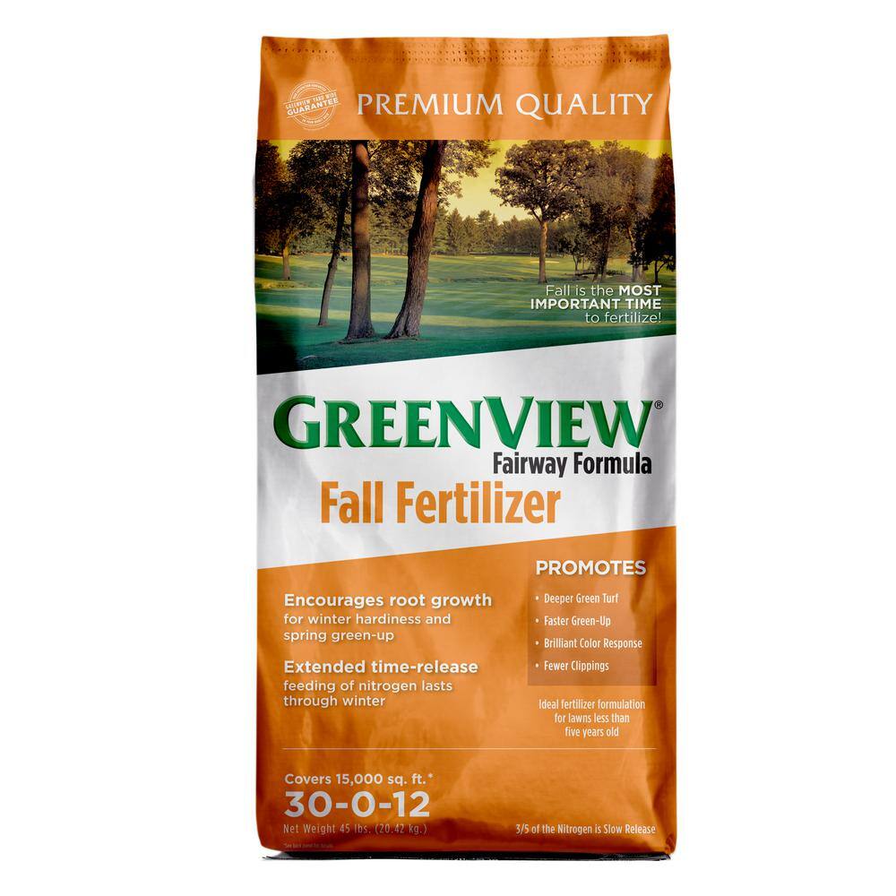 GreenView Fairway Formula 45 lbs. 15,000 sq. ft. Fall Lawn Fertilizer (30-0-12) 2129865