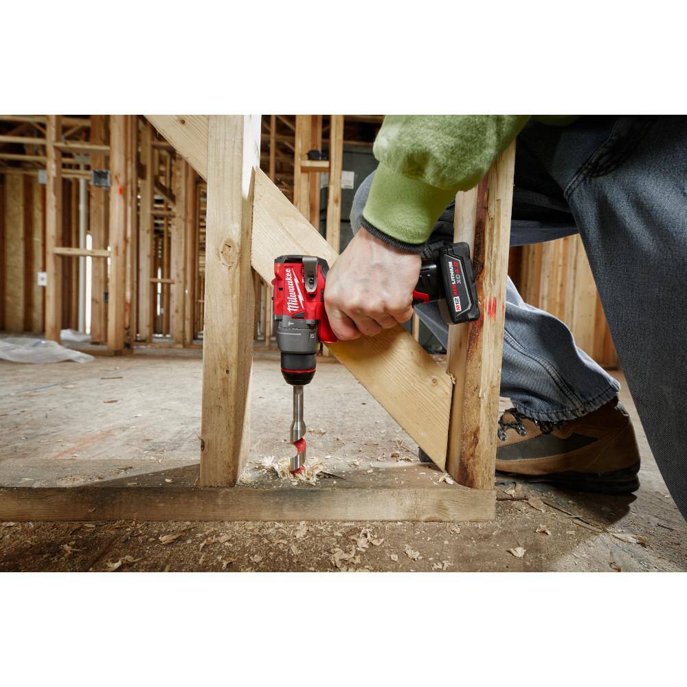 Milwaukee M12 FUEL 12-Volt Lithium-Ion Brushless Cordless Hammer Drill and Impact Driver Combo Kit w/4 Batteries and Bag (2-Tool) 3497-22-48-11-2412