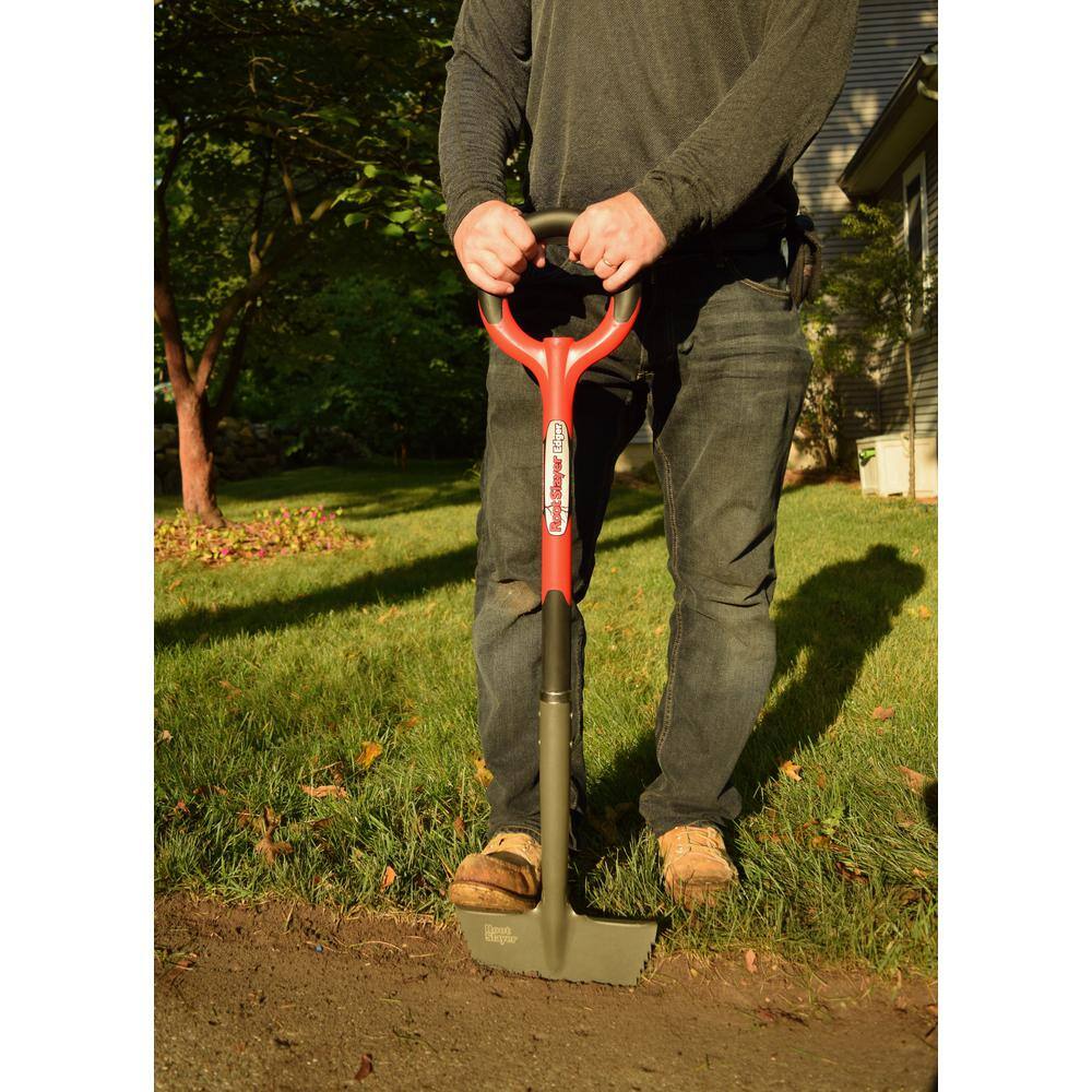 Radius Garden 40 in. Root Slayer Carbon Steel Edger, 33 in. Handle 22611-21
