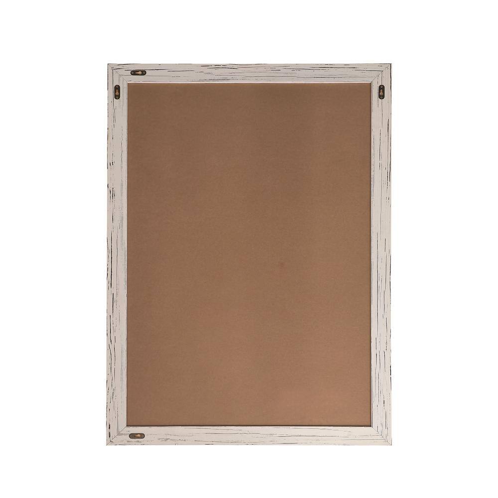 Carnegy Avenue White Washed 32 in. W x 46 in. L Magnetic Wall Mounted Chalkboard CGA-HGW-525574-WH-HD