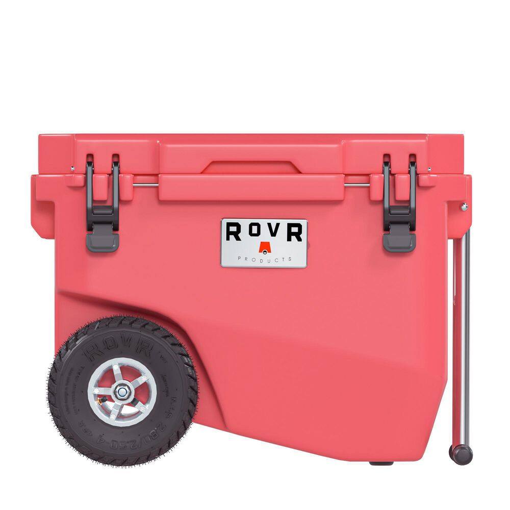 RovR RollR 60 qt. Wheeled Hard Cooler with Tow Handle (CORAL) R-R60-COR