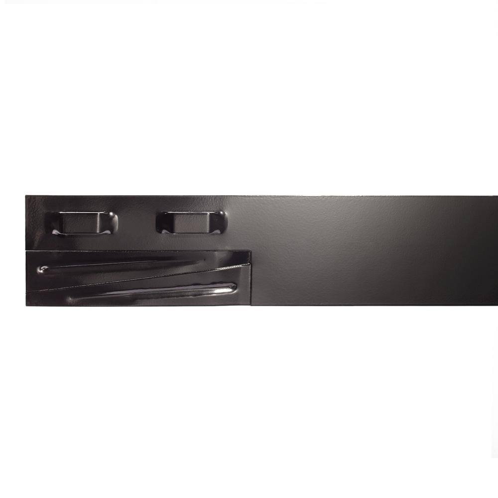 Colmet 8 ft. x 4 in. 14-Gauge Black Steel Landscape Edging (5-Pack) AS814-4BK5