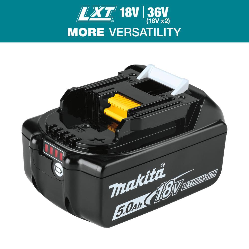 Makita 18V LXT Lithium-Ion High Capacity Battery Pack 5.0Ah with Fuel Gauge BL1850B