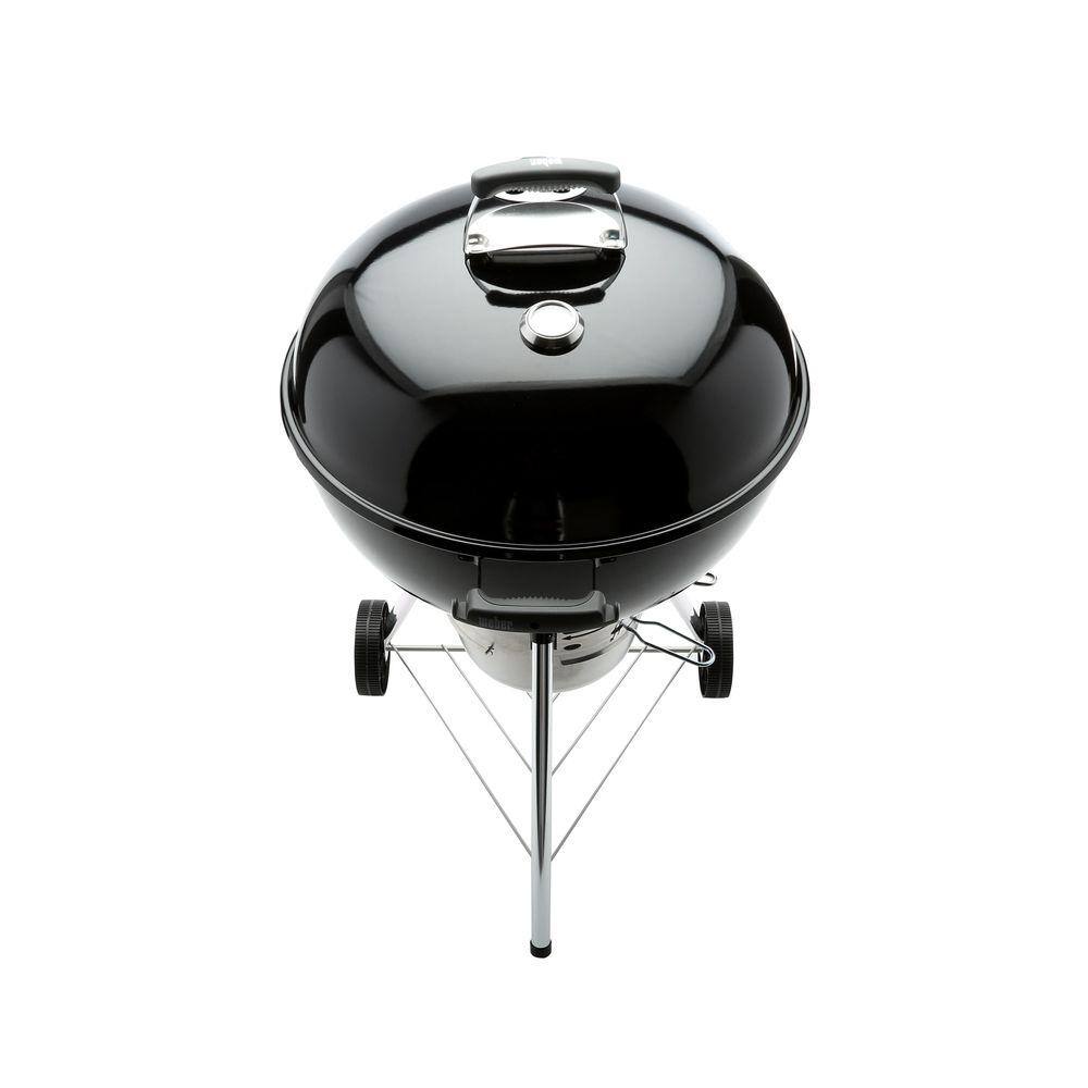 Weber Original Kettle Premium 22 in. Charcoal Grill in Black with Built-In Thermometer 14401001