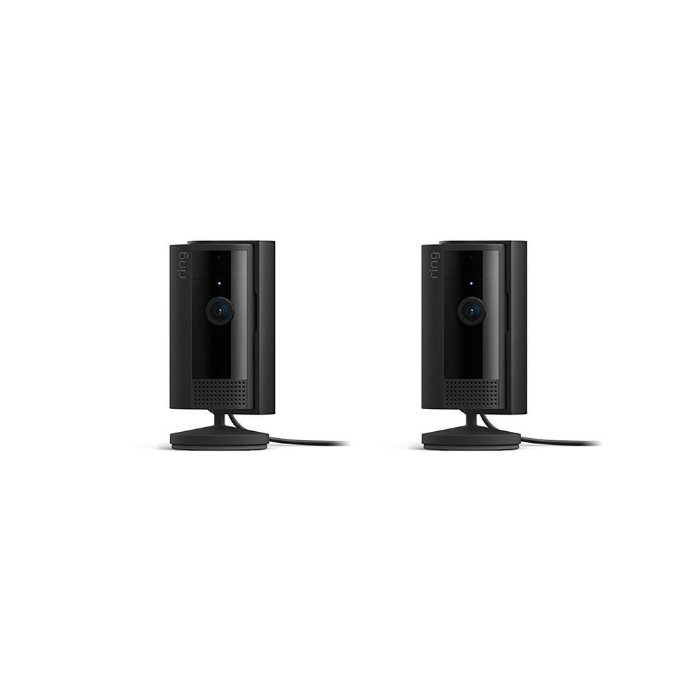 Ring Indoor Cam (2nd Gen) - Plug-In Smart Security Wifi Video Camera, with Privacy Cover, Night Vision, Black (2-Pack) B0BFJKL395
