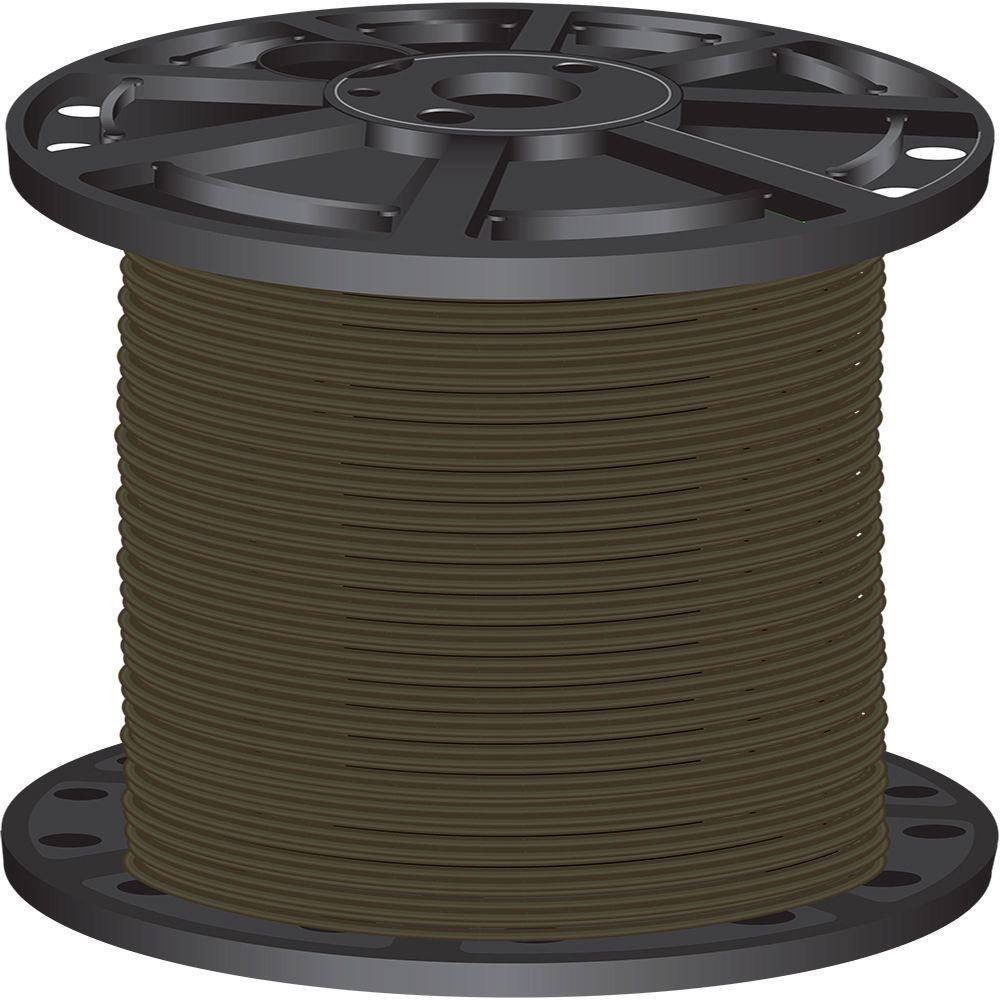 Southwire 2,500 ft. 10 Brown Stranded CU THHN Wire 22980706