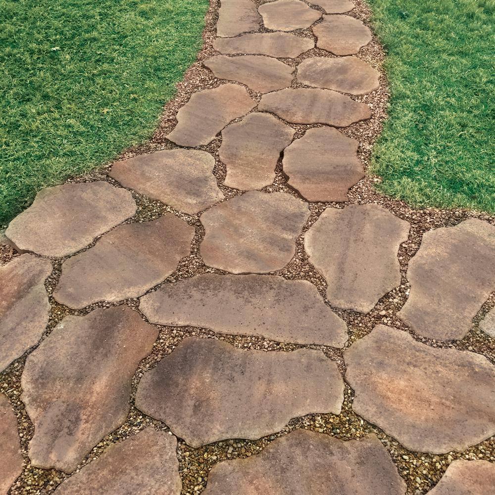 Pavestone SandStone 25 in. x 14 in. x 2 in. Winter Blend Concrete Step Stone (72-Pieces/127 sq. ft. /Pallet) 70487