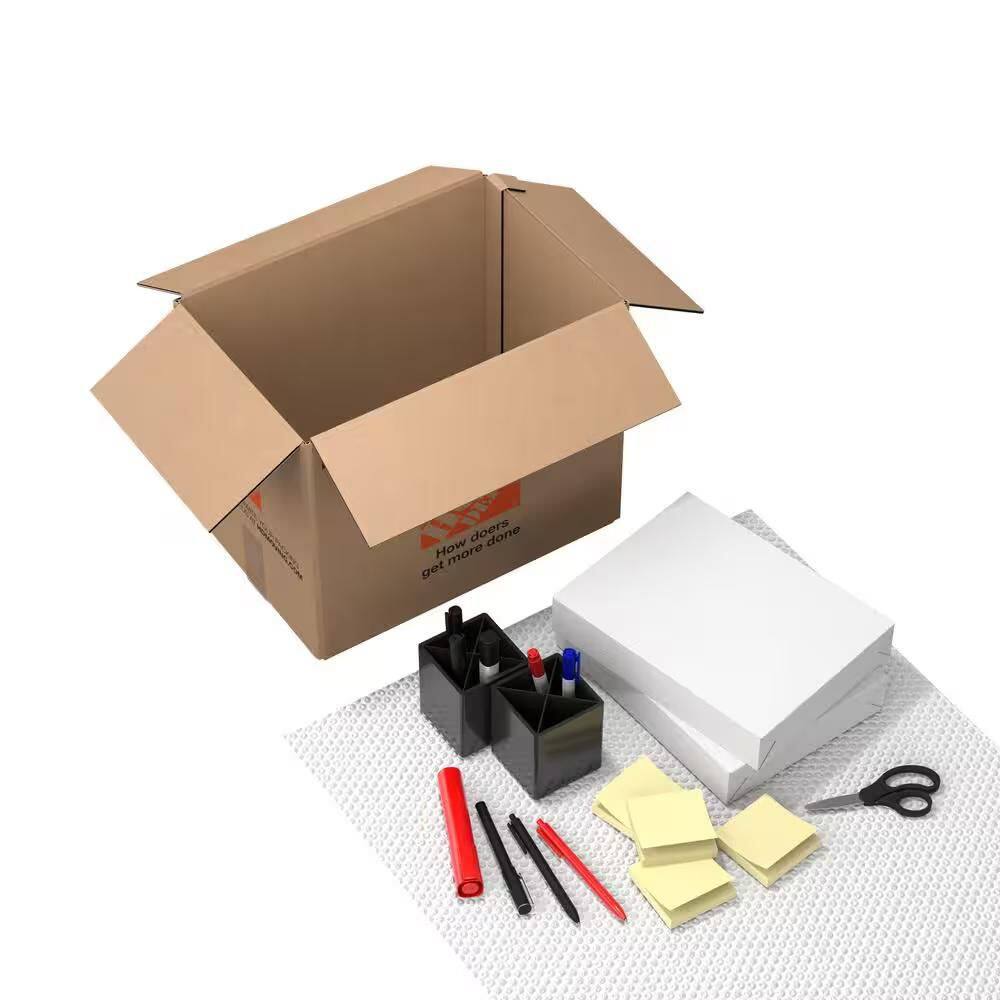The Home Depot 10 in. L x 8 in. W x 10 in. D Extra Small Moving Box (50-Pack) XSB50