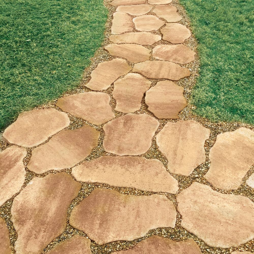 Pavestone SandStone 25 in. x 14 in. x 2 in. Abbronza Concrete Step Stone (72-Pieces/127 sq. ft. /Pallet) 70478.MAN