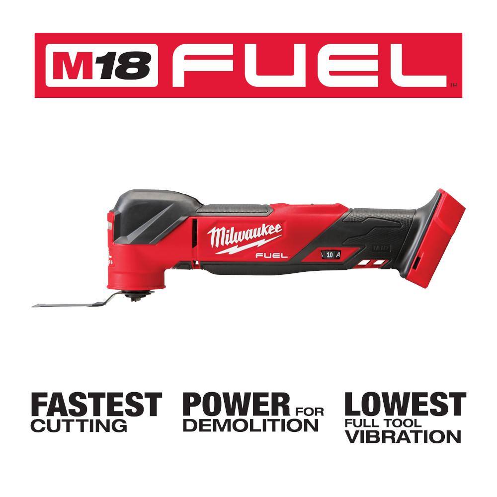 Milwaukee M18 FUEL 18V Lithium-Ion Cordless Brushless Oscillating Multi-Tool (Tool-Only) 2836-20
