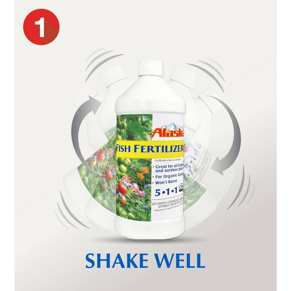 Alaska 640 oz. (5 gal.) Organic Gardening Liquid Fish Emulsion Plant Food Fertilizer Concentrate 5-1-1 9301205