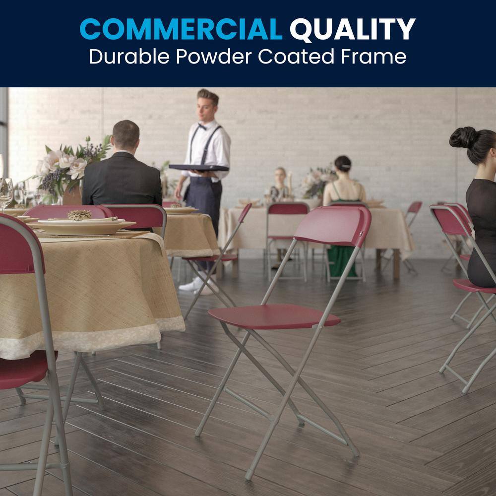 Carnegy Avenue Red Metal Folding Chairs CGA-LE-487297-RE-HD