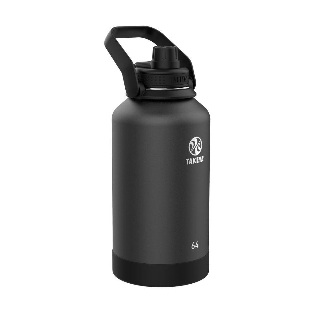 Takeya Actives 64 oz. Stainless Steel Wide Handle Sport Bottle Onyx 51116