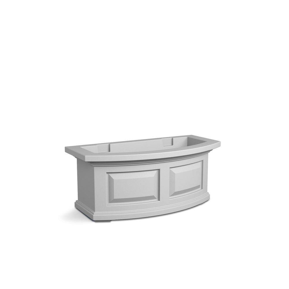 Mayne Nantucket 24 in. x 11.5 in. Self-Watering White Polyethylene Window Box 4829-W