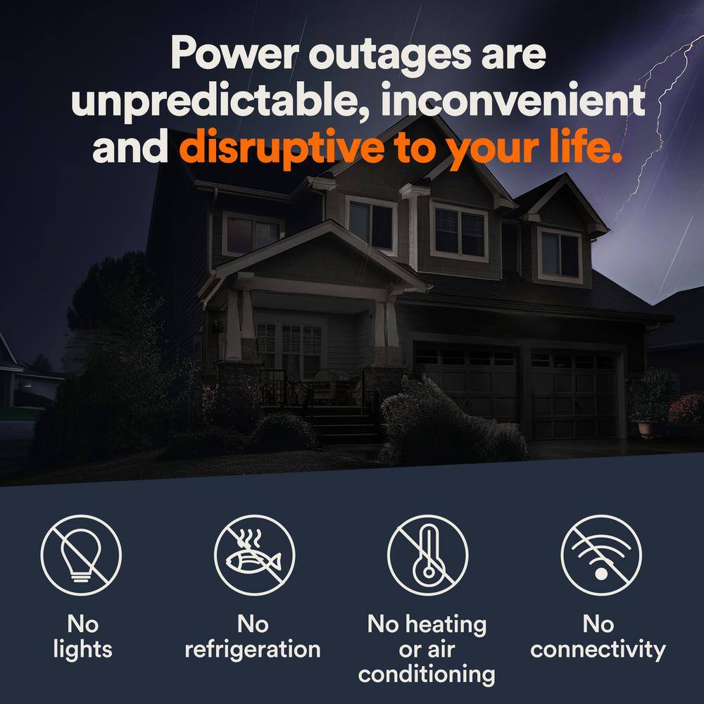 Generac 26,000 Watt - Dual Fuel Air- Cooled Whole House Home Standby Generator, Smart Home Monitoring 7290