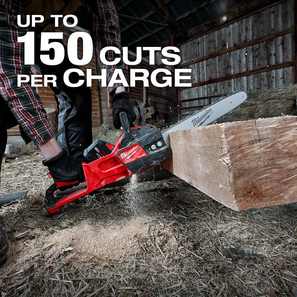 Milwaukee M18 FUEL 14 in. 18V Lithium-Ion Brushless Battery Chainsaw (Tool-Only) 2727-20C