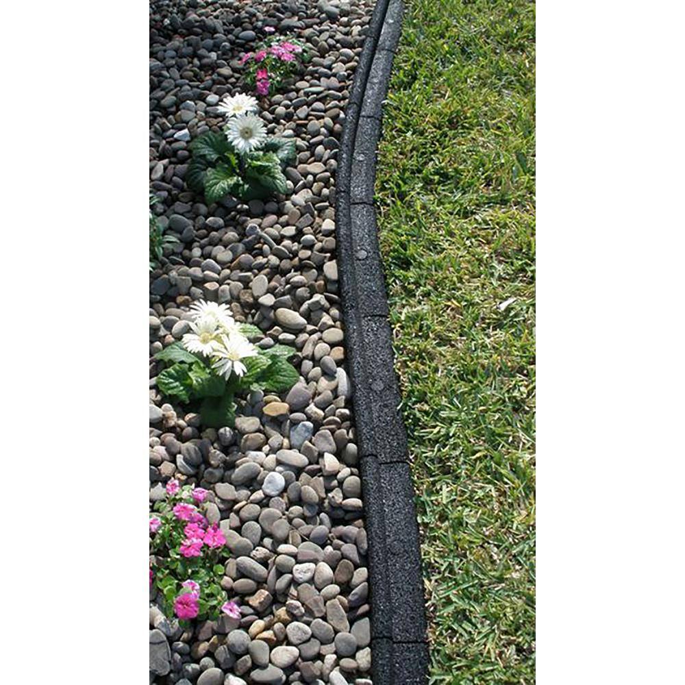 Vigoro EcoBorder 4 ft. Black Rubber Landscape Edging (6-Pack) ECOBRD BLK 6PK
