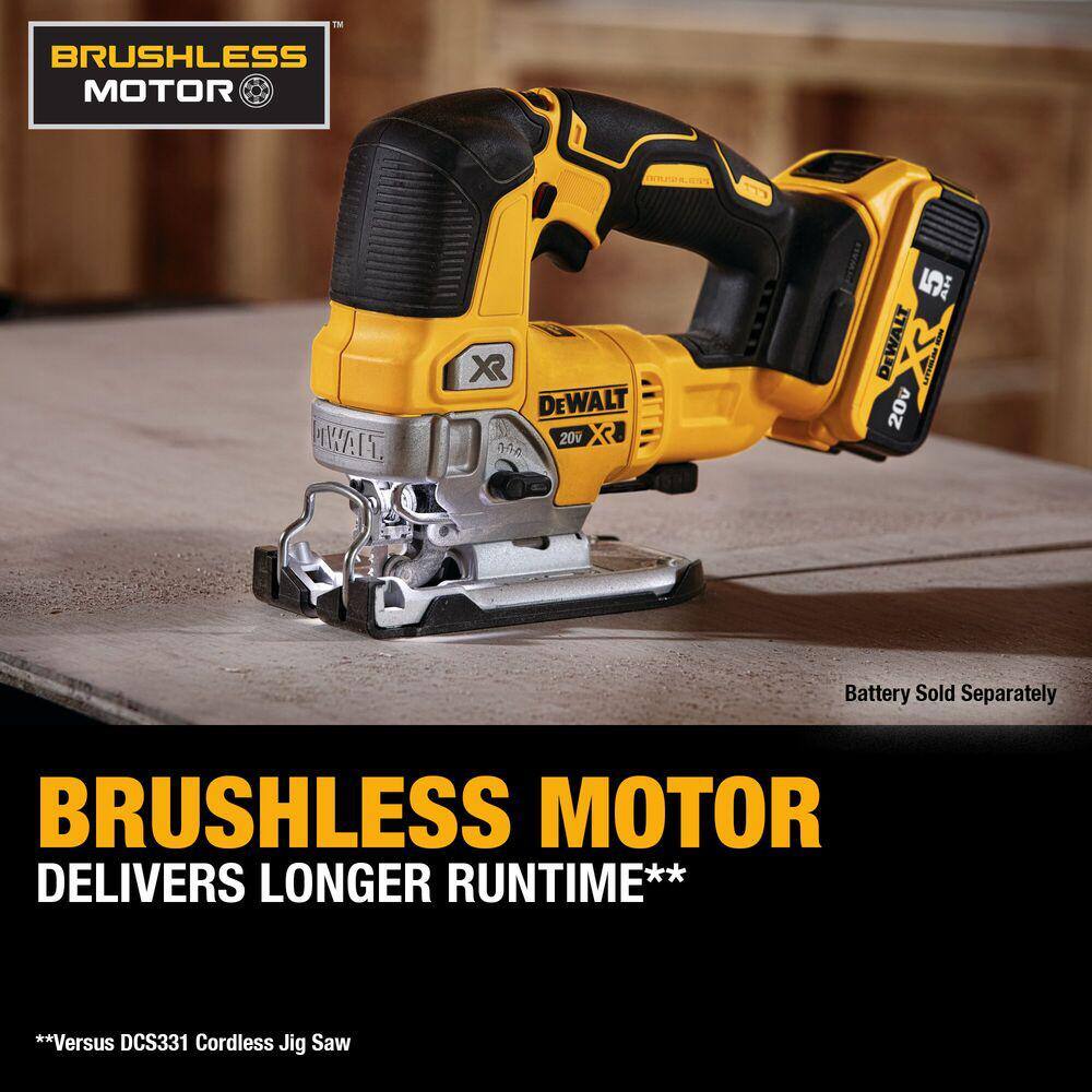 DEWALT 20V MAX XR Cordless Brushless Jigsaw (Tool Only) DCS334B