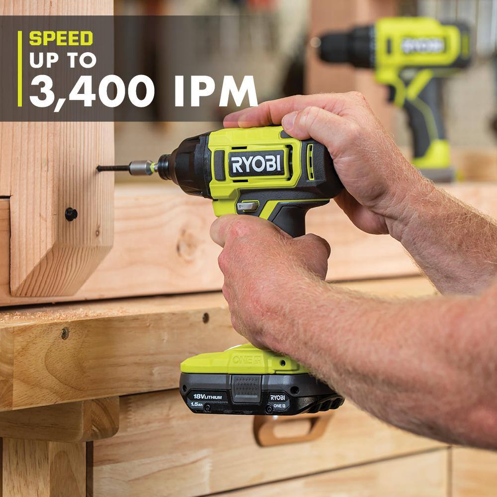 RYOBI ONE+ 18V Cordless 1/4 in. Impact Driver (Tool Only) PCL235B