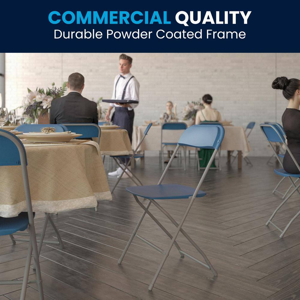 Carnegy Avenue Blue Metal Folding Chairs CGA-LE-181083-BL-HD