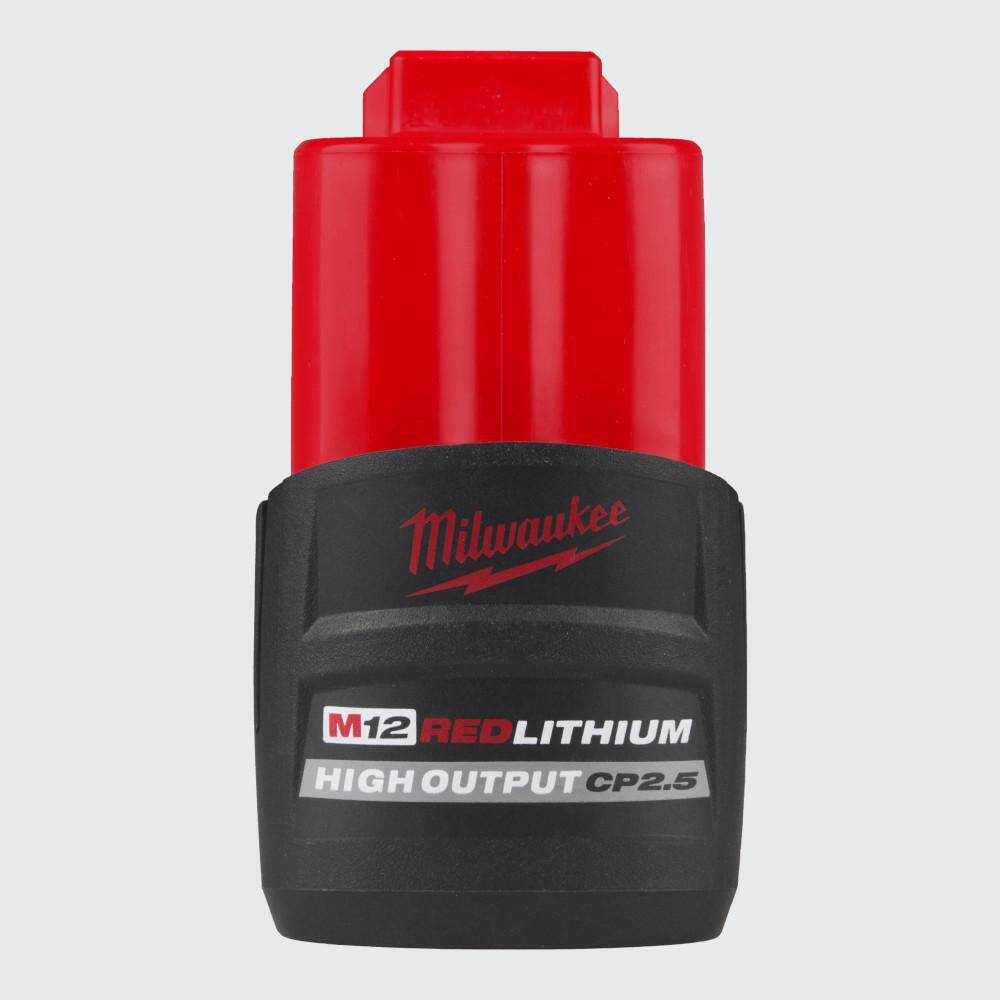 Milwaukee M12 12V Lithium-Ion CP High Output 2.5 Ah Battery Pack 48-11-2425