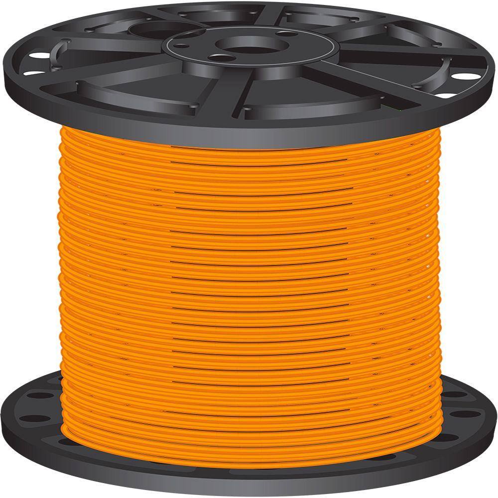 Southwire 2,500 ft. 10 Orange Stranded CU THHN Wire 22979906
