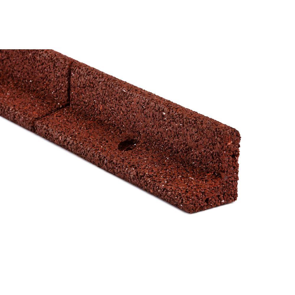 Vigoro EcoBorder 4 ft. Red Rubber Edging (48-Count/Pallet) ECOBRD RD 48