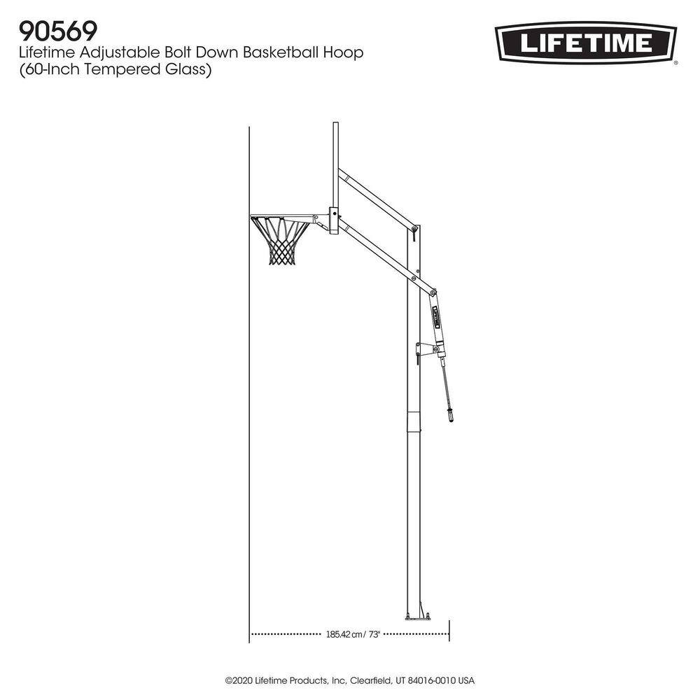 Lifetime 60 in. Glass Crank System with 4 in. Pole 90569