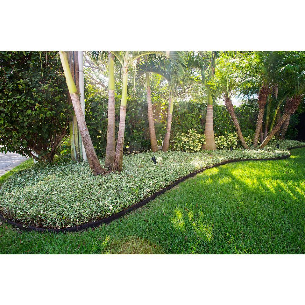 Vigoro EcoBorder 4 ft. Black Rubber Landscape Edging (48-Count/Pallet) ECOBRD BL 48