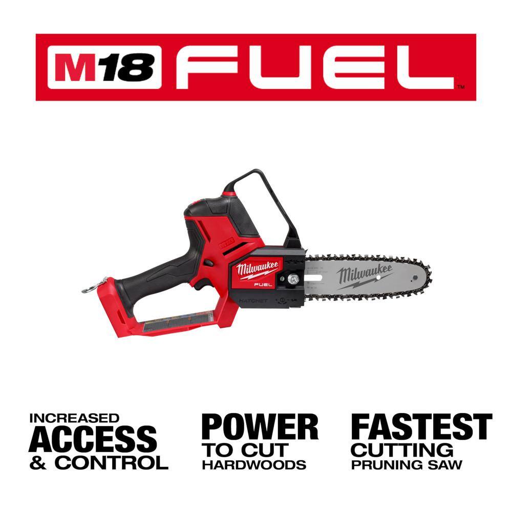 Milwaukee M18 FUEL 8 in. 18V Lithium-Ion Brushless HATCHET Pruning Saw Kit with (2) 6.0 Ah High Output Battery and Charger 3004-21P-48-11-1865